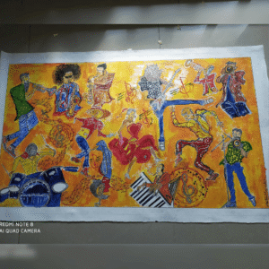 Original Abstract Musical Painting