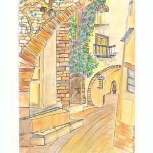 The Alley with Flowers