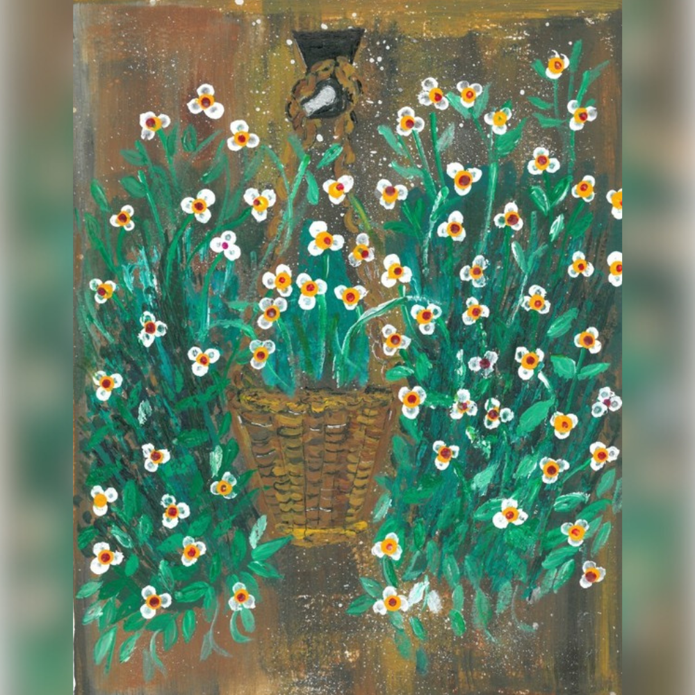 The Basket Full of Flowers
