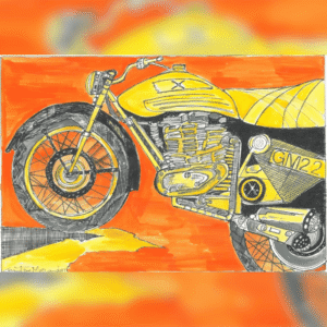 The Bike Series 026 painting