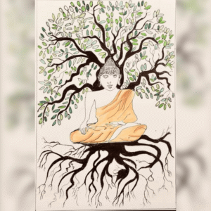 The Buddha painting