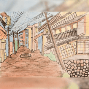 The Electric Poles painting