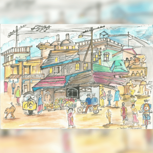 The Indian Market Place painting