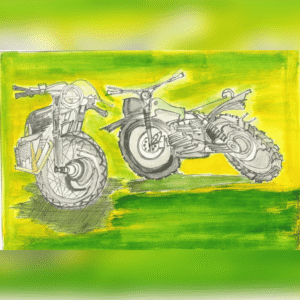 The Motorcycle Series painting