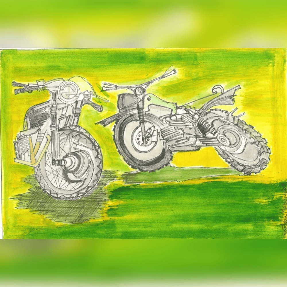 The Motorcycle Series painting
