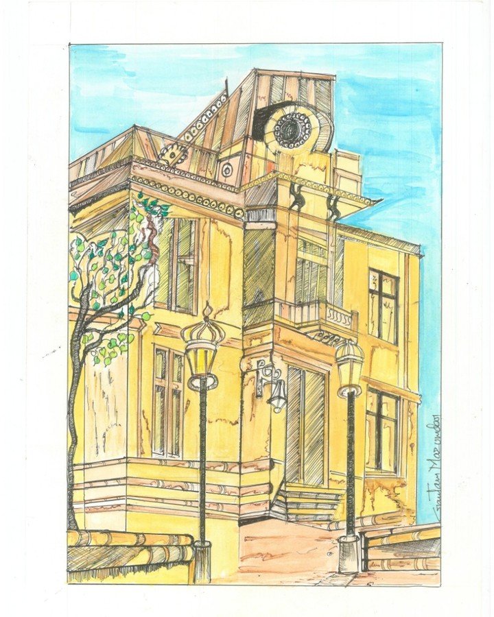 The Old House -2 painting