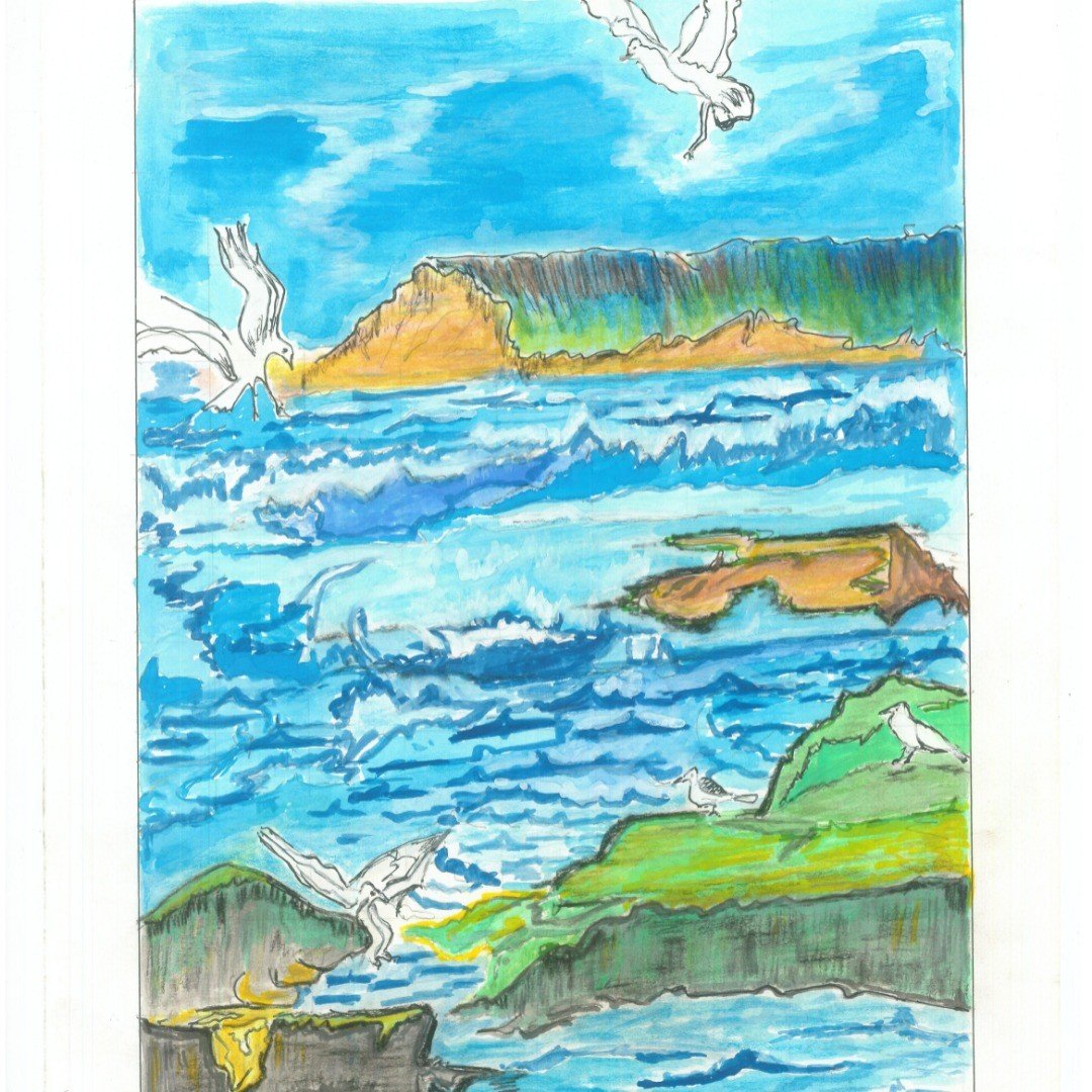 The Sea with Birds