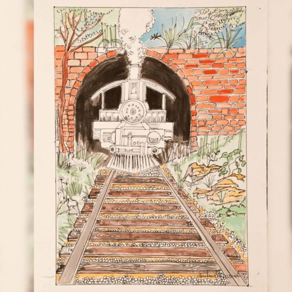 The Train in a Tunnel