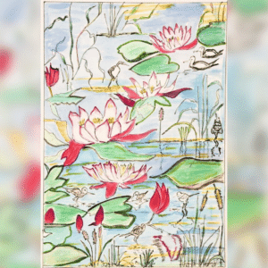 The Water Lily Pond Part 2 painting