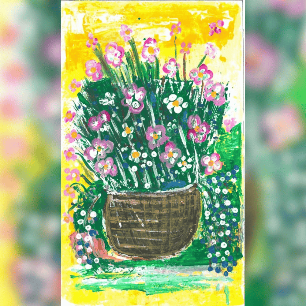 The Basket Full of Flowers 05