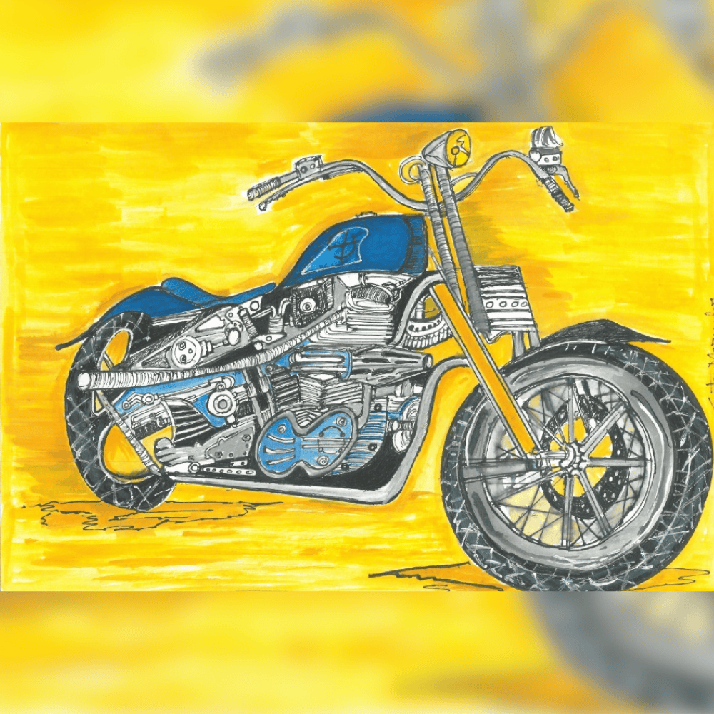 The Bike Series 025 painting