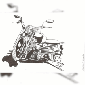 The Bike Series 029 painting