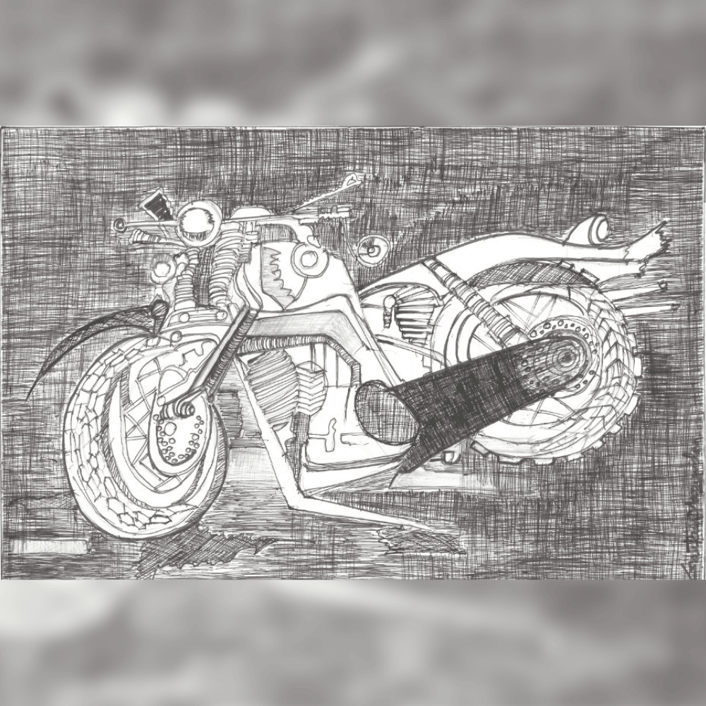 The Bike Series 032 painting