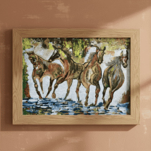 Four Horses on a Run