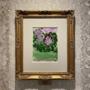 Green Leaves & Purple Flowers