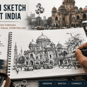 Urban Sketch Artist in India: Capturing Cities Through Sketches and Visual Storytelling