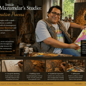 Inside Gautam Mazumdar’s Studio: The Creative Process